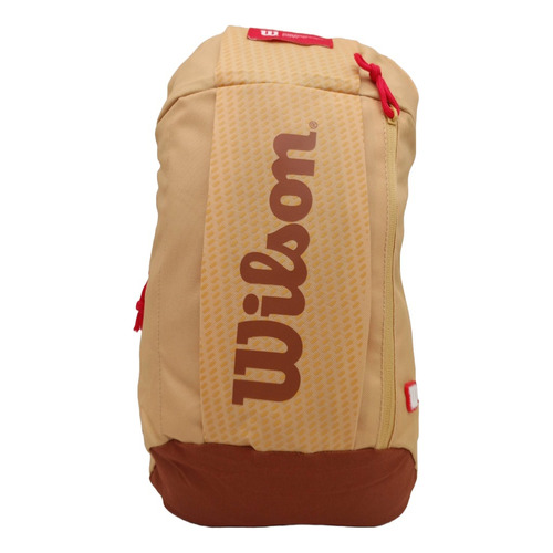 Morral Deportivo Wilson Filadelfia Casual Unisex Color Marrón claro Diseño de la tela Liso