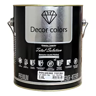 Tinta Solução Total Borracha Liquida 3,6l Decorcolors Branco