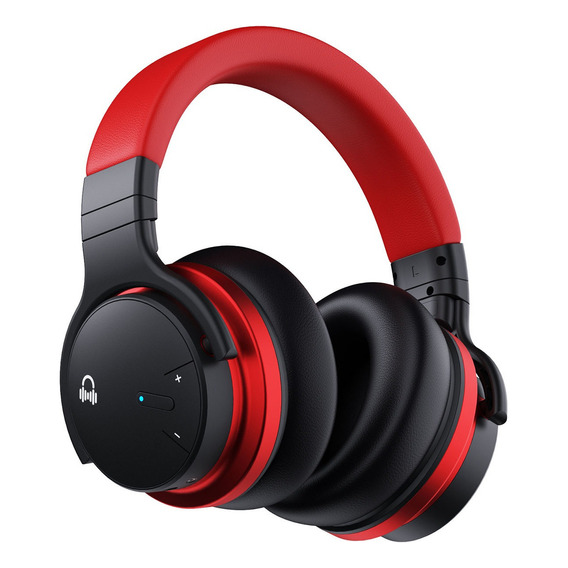 Auricular Inalámbrico Cowin E7c Rojo Bluetooth 5.0 Reducción de Ruido Activa Peso Ligero Micrófono 30 Horas de Bateria