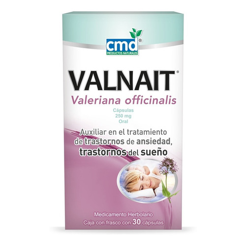 Valnait (valeriana) C/30 Caps Cmd / Auxiliar Ansiedad, Sueño Sabor Valeriana