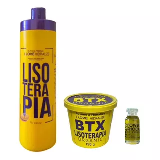 Progressiva Lisoterapia 1l + Btx Capilar 150g + Óleo Argan