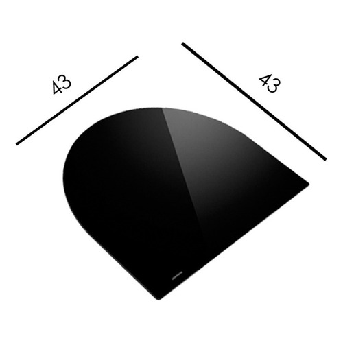 Tabla Picar Vidrio Accesorio Pileta Johnson Curve Si77 Negro