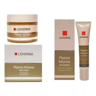 X2 Plasma Infusion Face Cream + Plasma Eye Contour Lidherma Momento De Aplicación Día/noche Tipo De Piel Todo Tipo De Piel