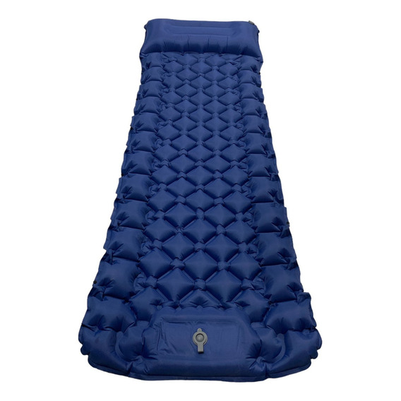 Colchón Autoinflable Portátil Cama Para Acampar Colchoneta Color Azul