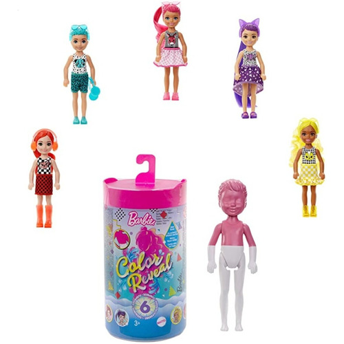 Barbie Color Reveal Chelsea Doll Con 6 Sorpresas - Mattel