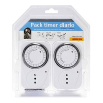 Temporizador Eléctrico Pack 2 Timer Diario House Safe