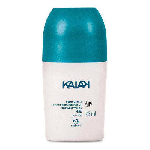 Desodorante antitranspirante roll on Natura Kaiak clásico masculino 75ml