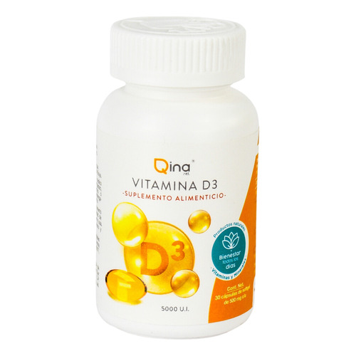 RmFlex Qina Vitamina D3 5000 Ui 30 Softgel Sabor Sin Sabor