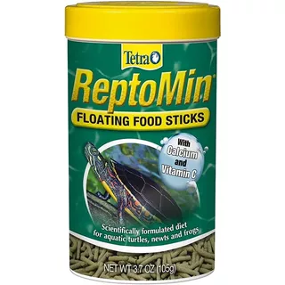 Alimento Tetra Reptomin En Palos Flotantes Para Anfibios Reptiles Tortugas Ranas Salamandras En Tarro De 105gr 3,7oz