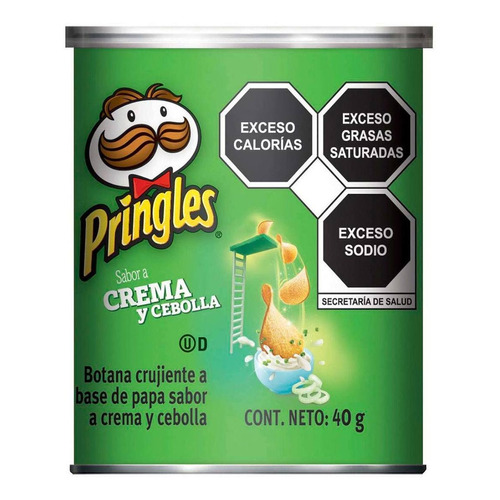 Papas Pringles Sabor Crema Y Cebolla 40g