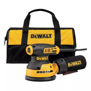 Lijadora Roto Orbital Vv 5'' Dewalt Dwe6423k Color Amarillo