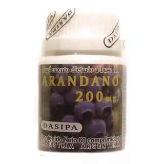 Arandano 200 Mg. Dasipa X 60 Comprimidos Sabor Arándanos