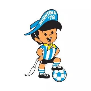 X 10 Unid Mundial 78 Mascota Gauchito Fútbol Argentina  