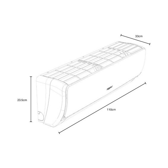 Aire acondicionado Whirlpool  mini split inverter  frío 22000 BTU  blanco 220V SWA3228Q