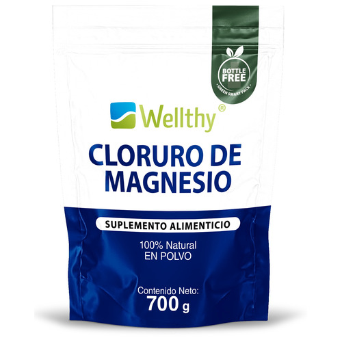Wellthy Cloruro De Magnesio En Polvo 700g Sabor Neutro