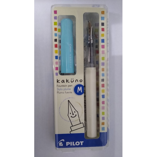 Pluma Estilográfica Lapicera Fuente Pilot Kakuno Color De La Tinta Varios Color Del Exterior Celeste