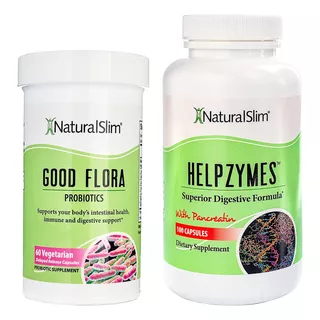 Good Flora Y Helpzymes Pack Salud Digestiva Naturalslim