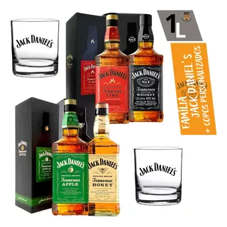 Whisky Jack Daniel's Apple Fire Honey No7 1000 Ml + 2 Copos 