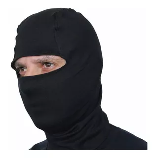 Touca Bandana Ninja Balaclava Proteção Uv50+ Térmica Cor Preto