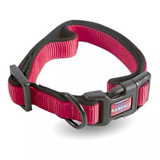 Collar Para Perro Grande Rascals Acolchonado Premium Color Rojo Neoprene - Sbr Tamaño Del Collar L