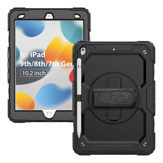 Carcasa Para iPad Gen. 9 8 7 10.2 Con Protector De Pantalla