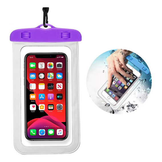 Bolsa Funda Estanco Sumergible Celular Ideal Selfie En Agua