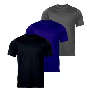 Kit 3 Camisetas Esportiva Masculina Dry Premium Academia