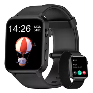 Iowodo Relógio Inteligente Relógio Smartwatch Idr30pro Sport 1.85   Preto