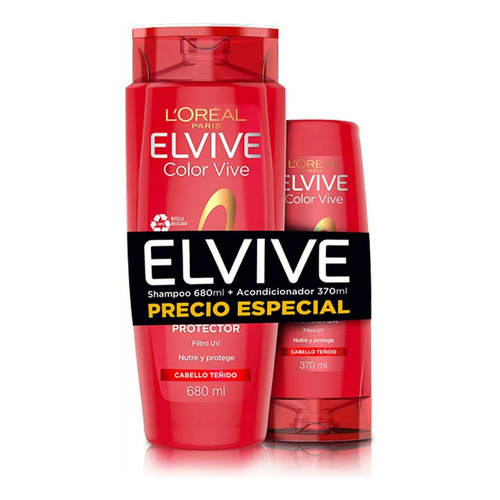  Elvive Color Vive Shampoo 370ml + Aco 200ml