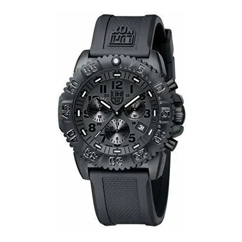 Reloj Luminox Navy Seal Blackout Xs.3081.bo.f Color De La Correa