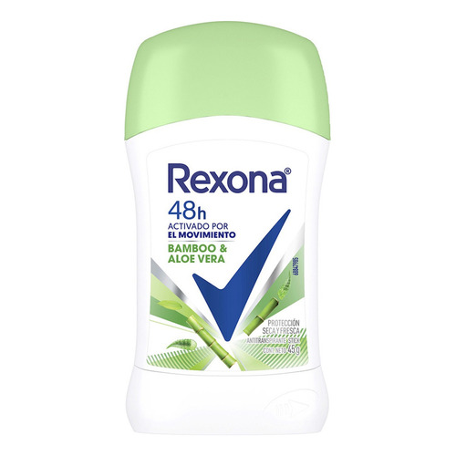 Antitranspirante Rexona Bamboo & Aloe Vera En Barra 45 G