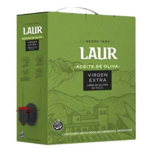 Aceite De Oliva Extra Virgen Laur Bag In Box 5 Litros Caja 