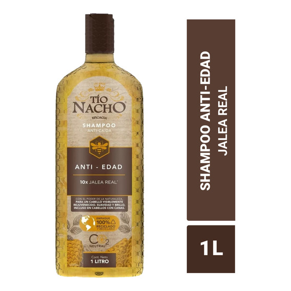 Shampoo Tío Nacho Anti-edad Anti-caída Con Jalea Real 1 L