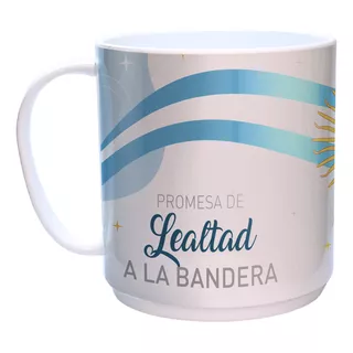 10 Taza Polimero Personalizada Jura Promesa Bandera Primaria