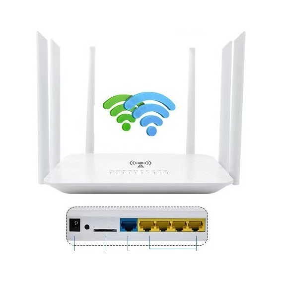 Modem Router 4g Wifi 5ghz Lan Urbano Rural 6 Antenas