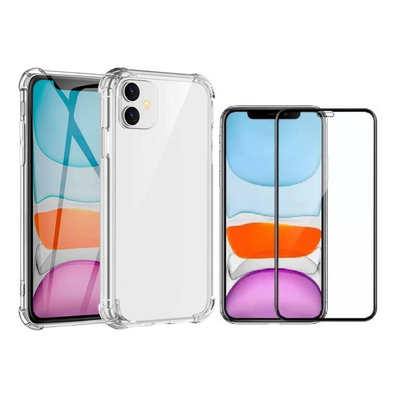 Carcasa Antishock Para iPhone 11 + Lamina Completa