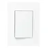 Plaqueta Llave Luz  Bauhaus Mod Cuadruple Blanco