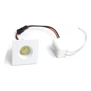 Kit 14 Mini Spot 3w Luz Quente Led Embutir Sanca Gesso 3000k Cor Carcaça Branca Voltagem 110/220v Bivolt