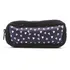 Cartuchera Neceser En Neopreno Brio Con Doble Cierre Negro Corazones Blancos