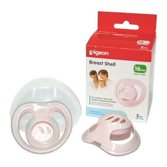 Protectores Para Lactancia Tipo Concha Pigeon 2 Piezas 16mm