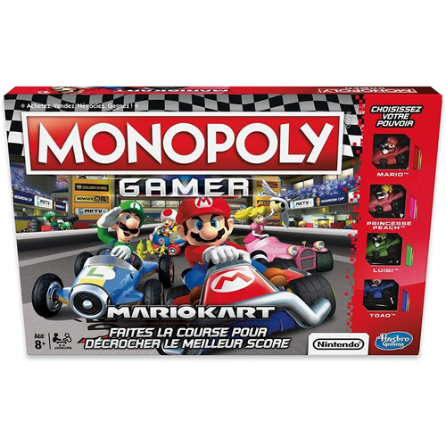 Juego de mesa Monopoly Gamer Mario Kart Hasbro E1870