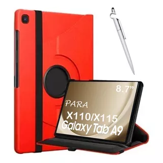 Capa Para Tablet Samsung A9 Ee 8,7 Polegadas+película+brinde Cor Vermelho