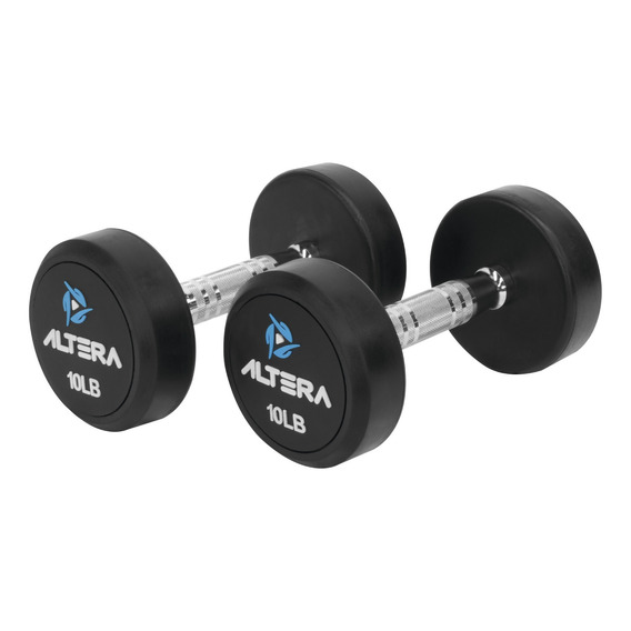 Mancuernas 10 Lbs Altera Pesas Redondas Gimnasio Profesional