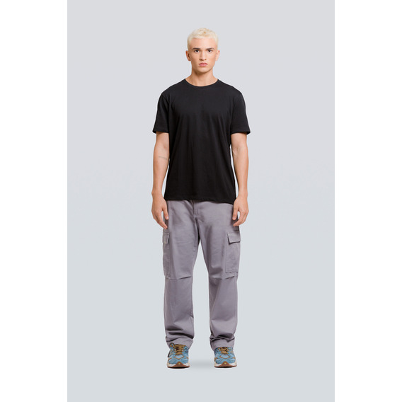 Pantalón Cargo Baggy - Gris