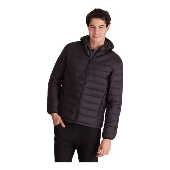 Campera Macowens Inflada Clásica Negra Hombre 019201027002-p