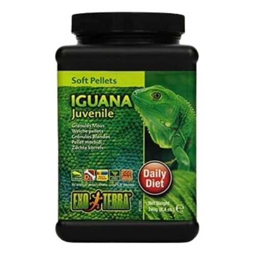 Exo Terra Alimento Iguana Juvenil 240 Gr Reptil Herbívoro