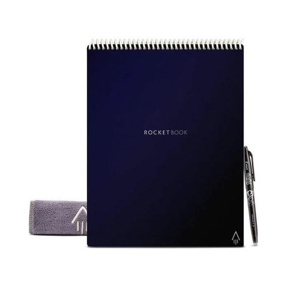 Cuaderno Inteligente Rocketbook Flip Carta Reutilizable Color Azul