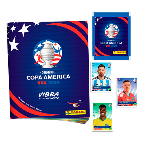 Panini Copa America USA 2024 Pack Álbum + 25 Sobres