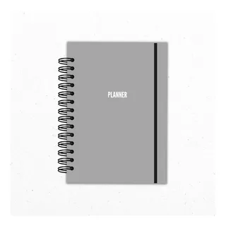 Agenda Planner 52 Semanas Sin Fechas WLG Bold Gris