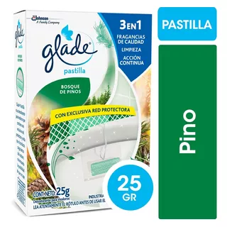 Pastilla Para Inodoro Glade Pino 25 Gr